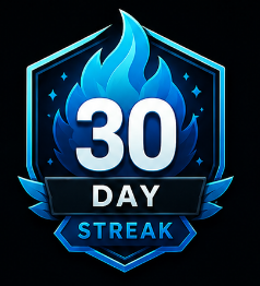 30 day streak badge