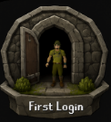 First Login badge